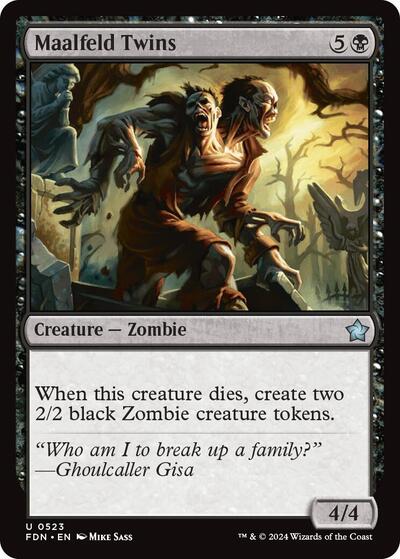 Maalfeld Twins (FDN) #523 Uncommon (Near Mint) Foundations Magic: The Gathering: 2024