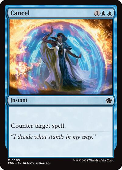 Cancel (FDN) #505 Common (Lightly Played) Foundations Magic: The Gathering: 2024