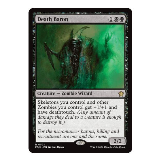 Death Baron (FDN) #521 Rare Foundations Magic: The Gathering: 2024
