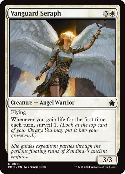 2024 Magic: Foundations (FDN) - Vanguard Seraph (#28, Common) (Lightly Played)