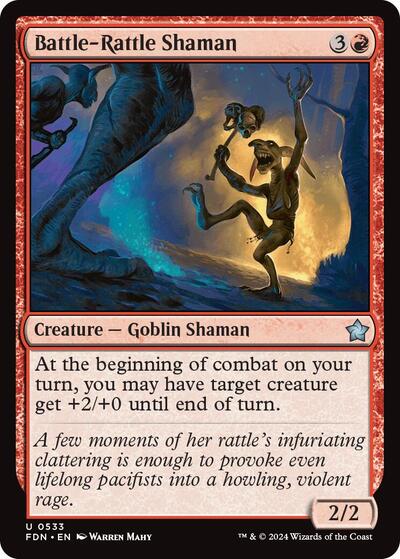 Battle Rattle Shaman (FDN) #533 Uncommon (Lightly Played) Foundations Magic: The Gathering: 2024