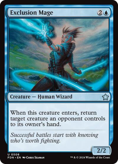 Exclusion Mage (FDN) #508 Uncommon (Lightly Played) Foundations Magic: The Gathering: 2024