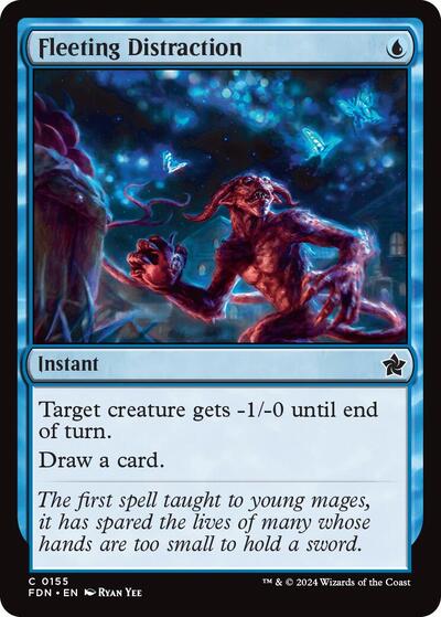 2024 Magic: Foundations (FDN) - Fleeting Distraction (#155, Common) (Lightly Played)