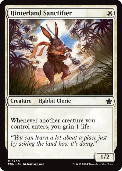 Hinterland Sanctifier (FDN) #730 Common (Lightly Played) Foundations Magic: The Gathering: 2024
