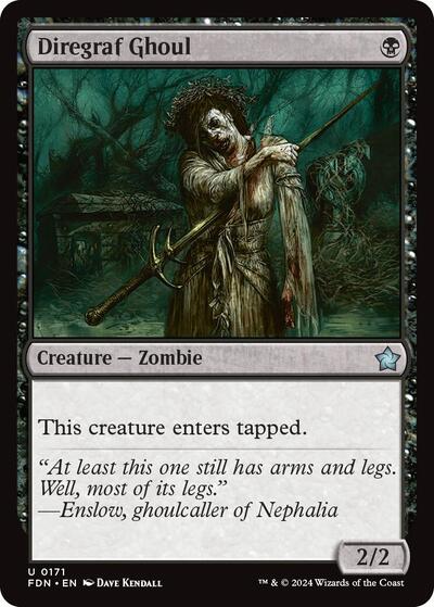 Diregraf Ghoul (FDN) #171 Uncommon (Lightly Played) Foundations Magic: The Gathering: 2024