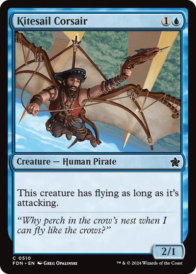 Kitesail Corsair 0510 (FDN) #510 Common Foundations Magic: The Gathering: 2024