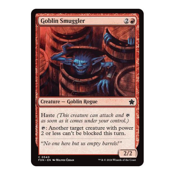 Goblin Smuggler (FDN) #540 Common (Lightly Played) Foundations Magic: The Gathering: 2024