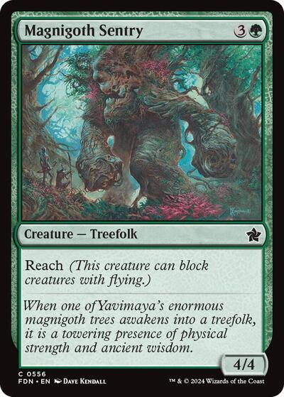 Magnigoth Sentry (FDN) #556 Common (Lightly Played) Foundations Magic: The Gathering: 2024