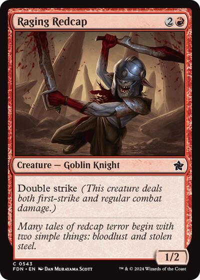 Raging Redcap (FDN) #543 Common Foundations Magic: The Gathering: 2024