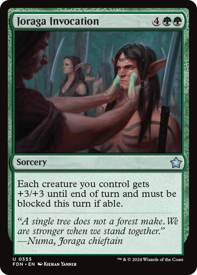 Joraga Invocation (FDN) #555 Uncommon (Lightly Played) Foundations Magic: The Gathering: 2024