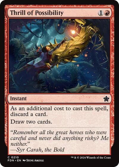 Thrill of Possibility (FDN) #210 Common (Lightly Played) Foundations Magic: The Gathering: 2024