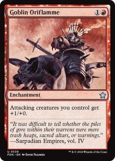Goblin Oriflamme (FDN) #539 Uncommon (Lightly Played) Foundations Magic: The Gathering: 2024