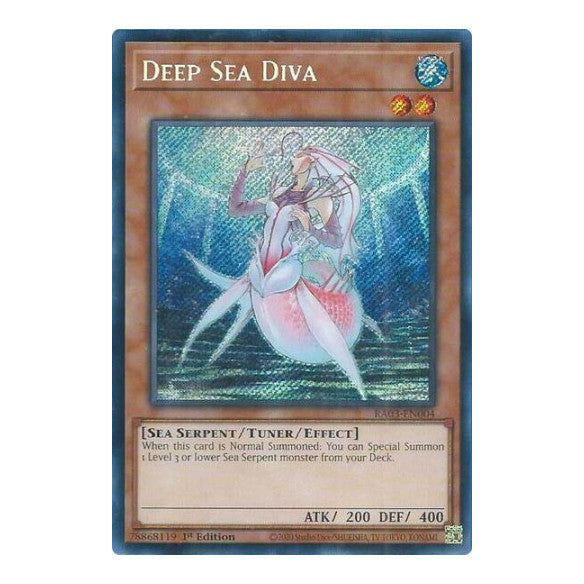 Deep Sea Diva (Secret Rare) (RA03) #RA03-EN004 Secret Rare (1st Edition Near Mint) Quarter Century Bonanza YuGiOh: 2024
