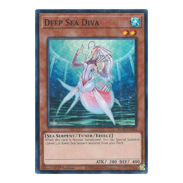 Deep Sea Diva (RA03) #RA03-EN004 Super Rare (1st Edition Near Mint) Quarter Century Bonanza YuGiOh: 2024