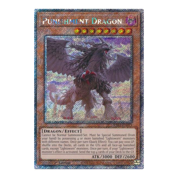 Punishment Dragon (Platinum Secret Rare) (RA03) #RA03-EN015 Platinum Secret Rare (1st Edition Near Mint) Quarter Century Bonanza YuGiOh: 2024