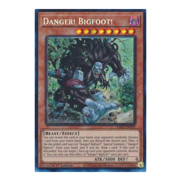 Danger! Bigfoot! (PCR) (RA03) #RA03-EN019 Prismatic Collector's Rare (1st Edition Near Mint) Quarter Century Bonanza YuGiOh: 2024