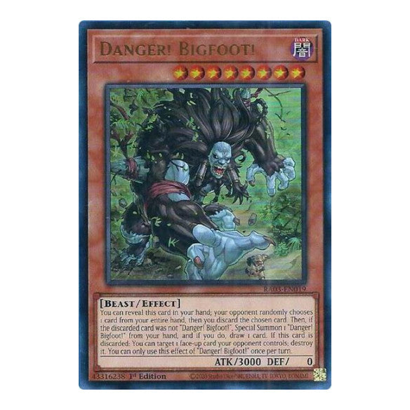 Danger! Bigfoot! (UR) (RA03) #RA03-EN019 Ultra Rare Quarter Century Bonanza YuGiOh: 2024
