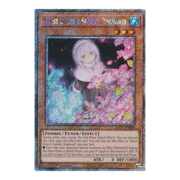 Ghost Sister & Spooky Dogwood (Alternate Art) (Platinum Secret Rare) (RA03) #RA03-EN020 Platinum Secret Rare (1st Edition Near Mint) Quarter Century Bonanza YuGiOh: 2024