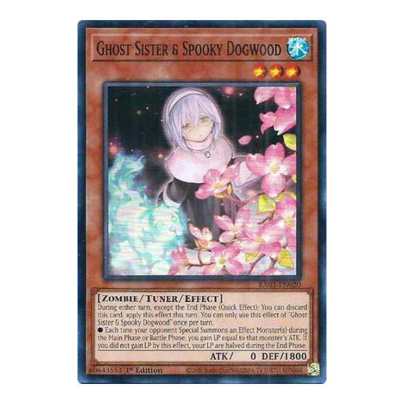 Ghost Sister & Spooky Dogwood (Alternate Art) (RA03) #RA03-EN020 Super Rare (1st Edition Near Mint) Quarter Century Bonanza YuGiOh: 2024