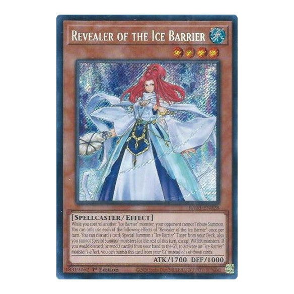 Revealer of the Ice Barrier (Secret Rare) (RA03) #RA03-EN028 Secret Rare (1st Edition Near Mint) Quarter Century Bonanza YuGiOh: 2024