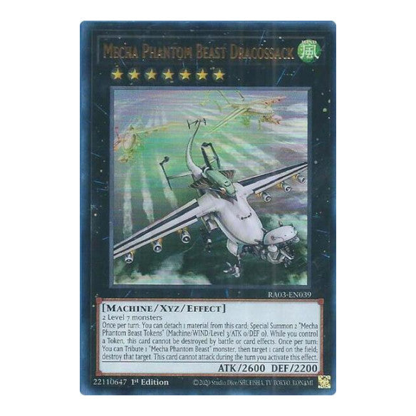 Mecha Phantom Beast Dracossack (UR) (RA03) #RA03-EN039 Ultra Rare (1st Edition Near Mint) Quarter Century Bonanza YuGiOh: 2024