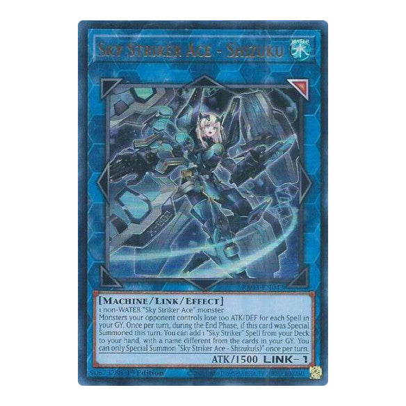 Sky Striker Ace - Shizuku (UR) (RA03) #RA03-EN043 Ultra Rare (1st Edition Near Mint) Quarter Century Bonanza YuGiOh: 2024