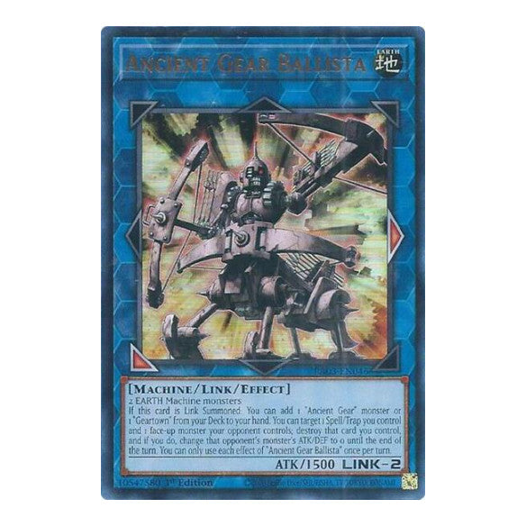 Ancient Gear Ballista (UR) (RA03) #RA03-EN046 Ultra Rare (1st Edition Near Mint) Quarter Century Bonanza YuGiOh: 2024