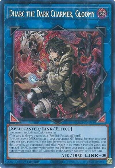 Dharc the Dark Charmer Gloomy Secret Rare (RA03) #RA03-EN048 Secret Rare (1st Edition Near Mint) Quarter Century Bonanza YuGiOh: 2024