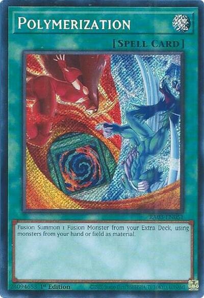 Polymerization B HERO Art Secret Rare (RA03) #RA03-EN051 Secret Rare (1st Edition Near Mint) Quarter Century Bonanza YuGiOh: 2024