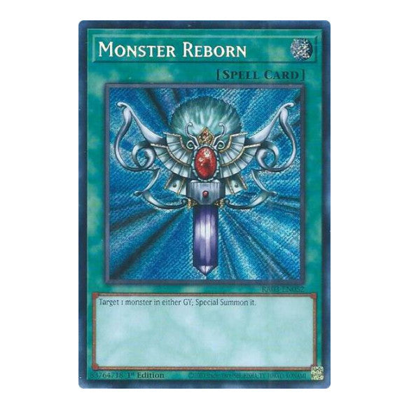 Monster Reborn (Secret Rare) (RA03) #RA03-EN052 Secret Rare Quarter Century Bonanza YuGiOh: 2024