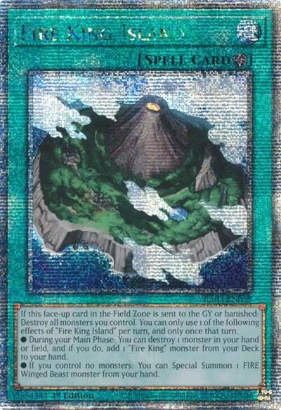 Fire King Island Quarter Century Secret Rare (RA03) #RA03-EN059 Quarter Century Secret Rare (1st Edition Near Mint) Quarter Century Bonanza YuGiOh: 2024