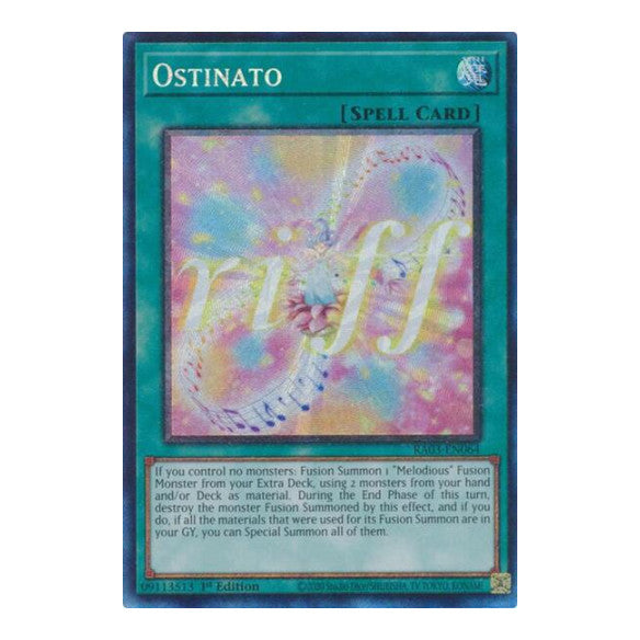 Ostinato (PCR) (RA03) #RA03-EN064 Prismatic Collector's Rare (1st Edition Near Mint) Quarter Century Bonanza YuGiOh: 2024