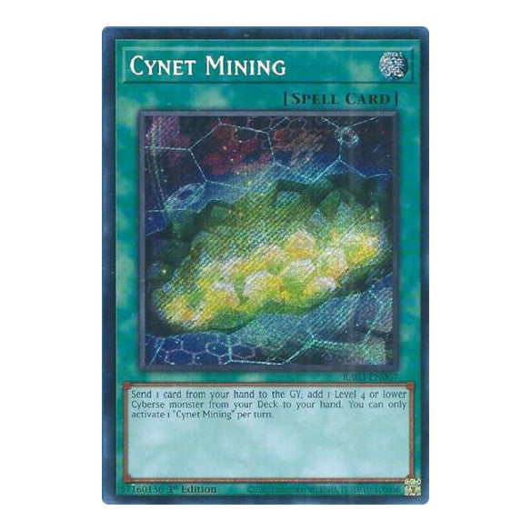 Cynet Mining (Secret Rare) (RA03) #RA03-EN067 Secret Rare (1st Edition Near Mint) Quarter Century Bonanza YuGiOh: 2024