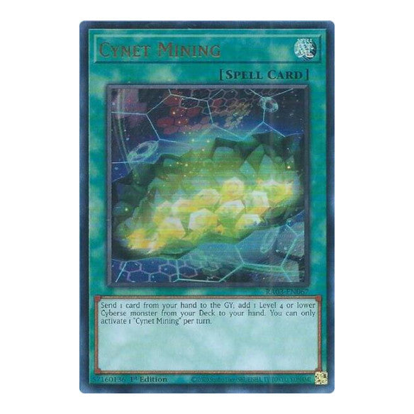 Cynet Mining (UR) (RA03) #RA03-EN067 Ultra Rare (1st Edition Near Mint) Quarter Century Bonanza YuGiOh: 2024