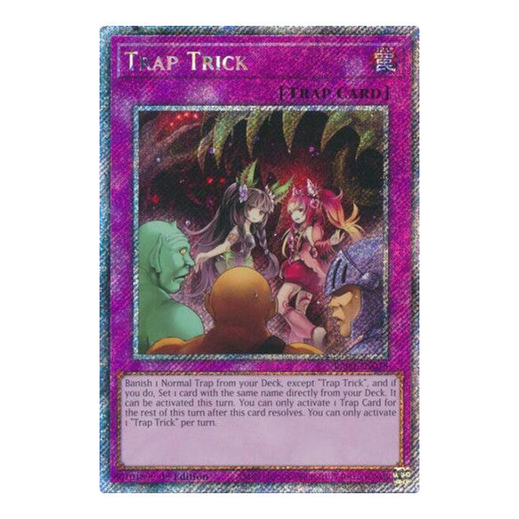 Trap Trick (Platinum Secret Rare) (RA03) #RA03-EN078 Platinum Secret Rare (1st Edition Near Mint) Quarter Century Bonanza YuGiOh: 2024