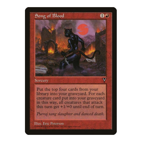 Song of Blood (VIS) #94 Common Visions Magic: The Gathering: 1997