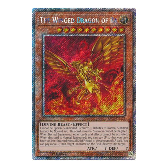 The Winged Dragon of Ra (Platinum Secret Rare) (RA03) #RA03-EN137 Platinum Secret Rare (1st Edition Near Mint) Quarter Century Bonanza YuGiOh: 2024