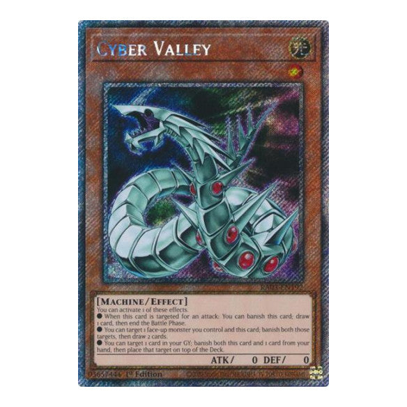 Cyber Valley (Platinum Secret Rare) (RA03) #RA03-EN192 Platinum Secret Rare (1st Edition Near Mint) Quarter Century Bonanza YuGiOh: 2024