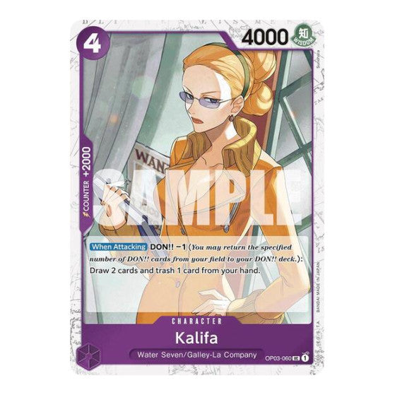 Kalifa (Jolly Roger Foil) (PRB-01) #OP03-060 Uncommon (Foil Near Mint) Premium Booster -The Best- One Piece Card Game: 2024