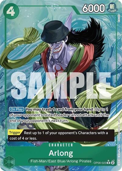 Arlong Alternate Art (PRB-01) #OP06-023 Rare (Foil Near Mint) Premium Booster -The Best- One Piece Card Game: 2024