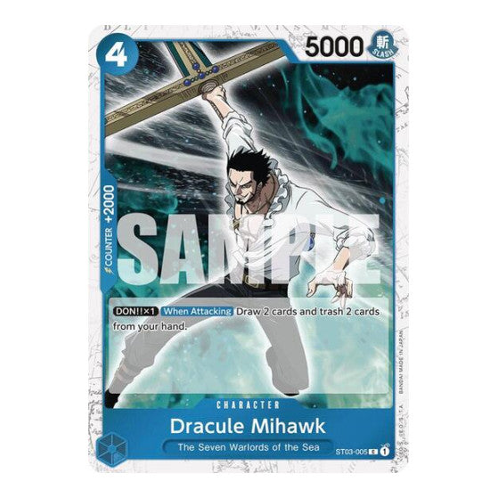 Dracule Mihawk (ST03-005) (Jolly Roger Foil) (PRB-01) #ST03-005 Common (Foil Near Mint) Premium Booster -The Best- One Piece Card Game: 2024