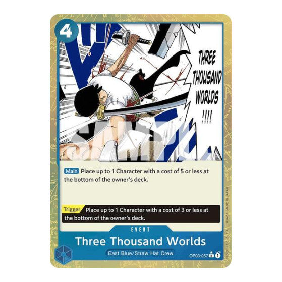 Three Thousand Worlds (Textured Foil) (PRB-01) #OP03-057 Rare Premium Booster -The Best- One Piece Card Game: 2024