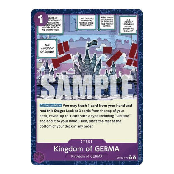 Kingdom of GERMA (Textured Foil) (PRB-01) #OP06-079 Common (Foil Near Mint) Premium Booster -The Best- One Piece Card Game: 2024