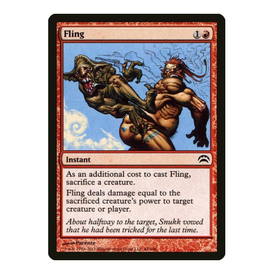Fling (PC2) #44 Common (Lightly Played) Planechase 2012 Magic: The Gathering: 2012
