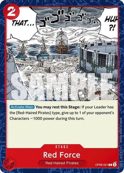 Red Force (OP09) #OP09-021 Common (Near Mint) Emperors in the New World One Piece Card Game: 2024