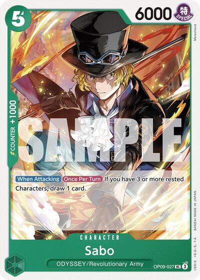 Sabo 027 (OP09) #OP09-027 Uncommon (Near Mint) Emperors in the New World One Piece Card Game: 2024