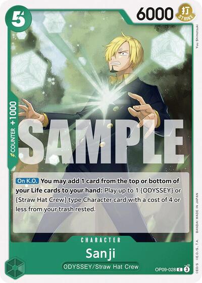 Sanji 028 (OP09) #OP09-028 Common (Near Mint) Emperors in the New World One Piece Card Game: 2024