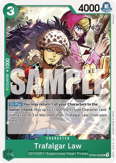 Trafalgar Law (OP09) #OP09-030 Uncommon (Near Mint) Emperors in the New World One Piece Card Game: 2024