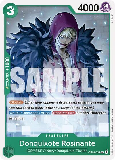 Donquixote Rosinante 032 (OP09) #OP09-032 Uncommon (Near Mint) Emperors in the New World One Piece Card Game: 2024