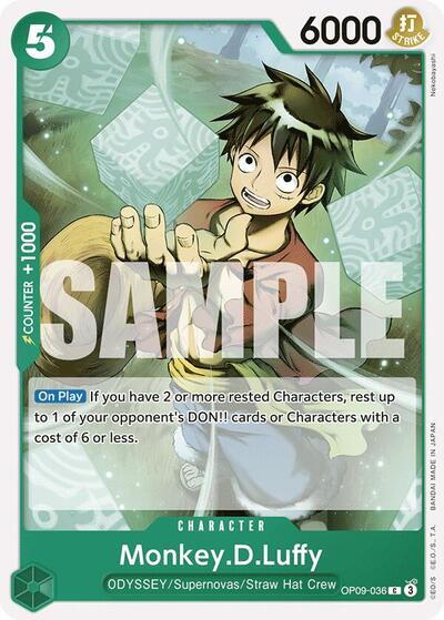MonkeyDLuffy 036 (OP09) #OP09-036 Common (Near Mint) Emperors in the New World One Piece Card Game: 2024